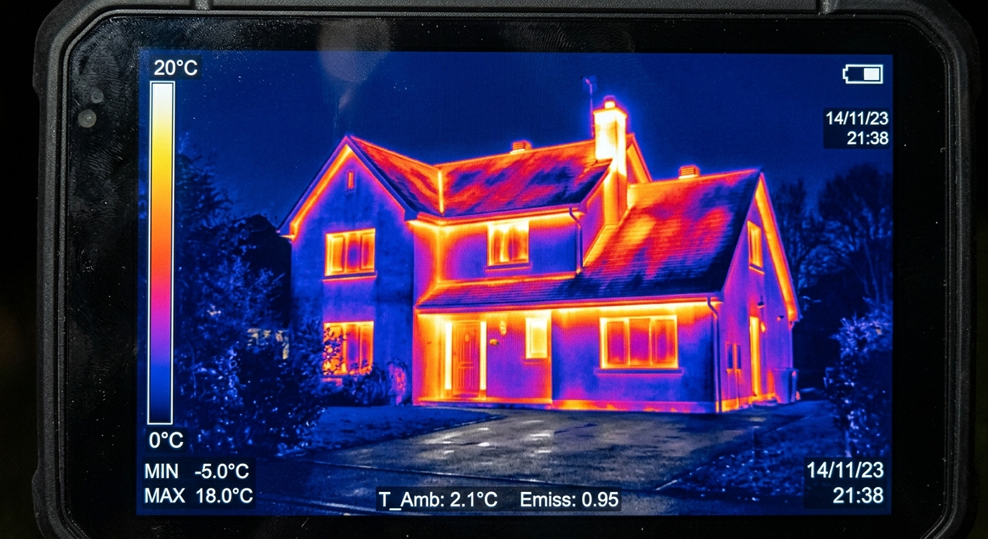 Déperditions thermiques maison